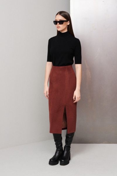 Юбка из текстиля и шерсти на каждый день BURVIN 9254-21 - фото 2