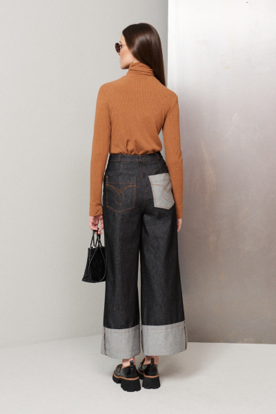 Черные джинсы из джинса на каждый день BURVIN 9269-11 - фото 2