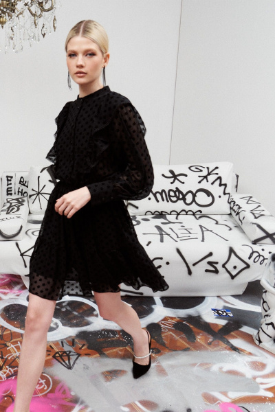 Платье нарядное из текстиля для демисезона BURVIN 9383-81 - фото 3