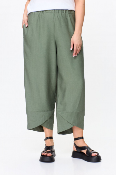 Брюки, жилет, футболка OVERYOU М146/2 оливка - фото 6