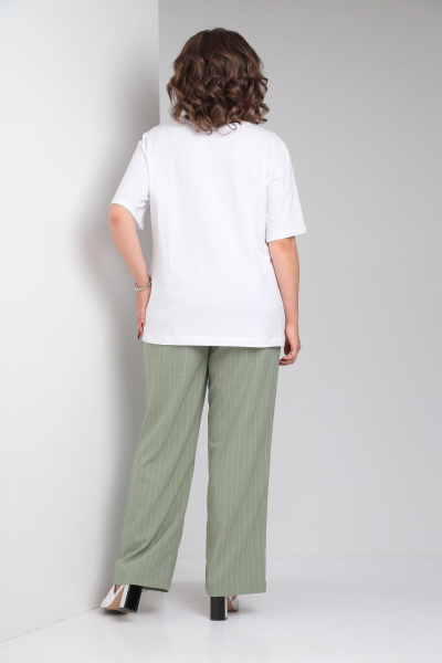 Брюки, футболка OVERYOU М148/1 оливка - фото 2
