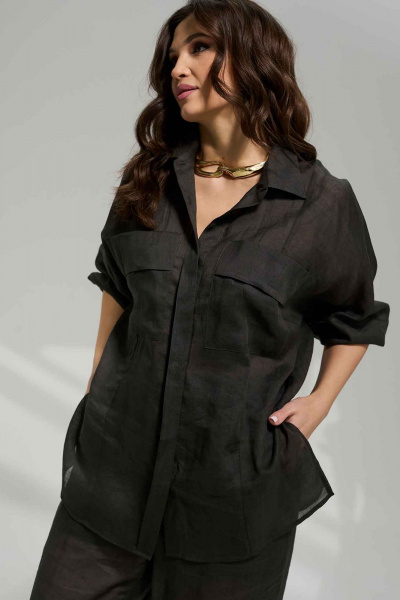 Блуза, брюки Mislana 1093 темно-зеленый - фото 16