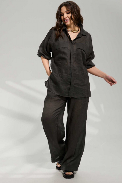 Блуза, брюки Mislana 1093 темно-зеленый - фото 3