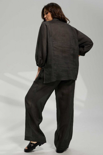 Блуза, брюки Mislana 1093 темно-зеленый - фото 4