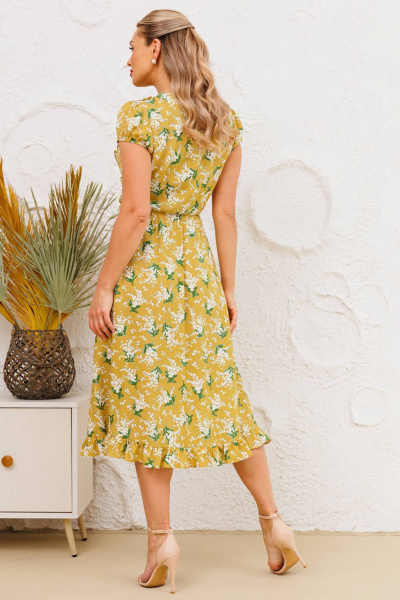Платье Мода Юрс 2562 горчица - фото 6