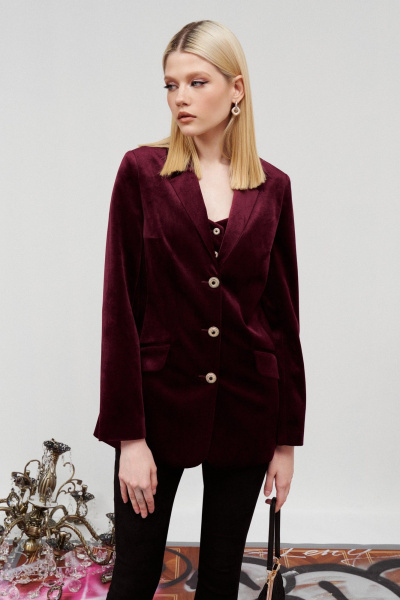 Жакет нарядный из текстиля для демисезона BURVIN 9427-71 - фото 2