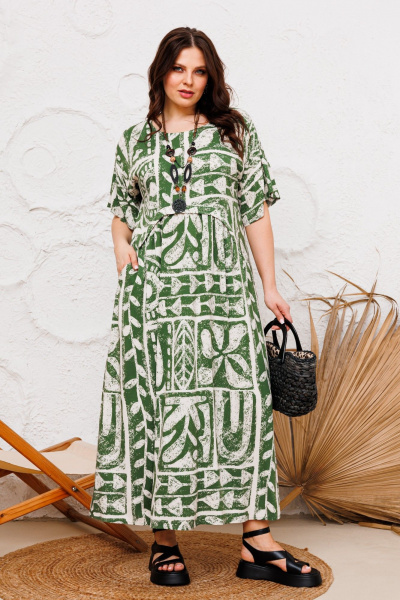 Платье Danaida 2227 зеленый - фото 6
