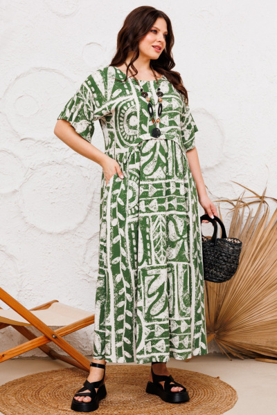 Платье Danaida 2227 зеленый - фото 5