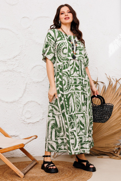 Платье Danaida 2227 зеленый - фото 3