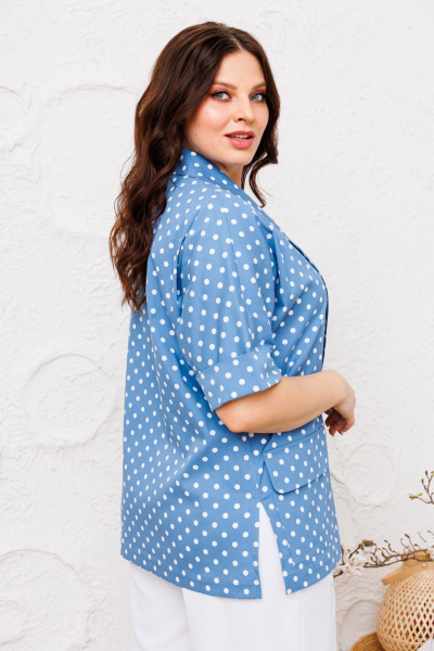 Брюки, жакет Danaida 2224  белый+синий - фото 8