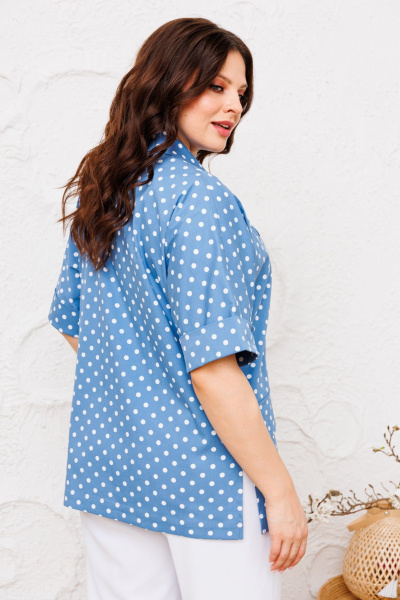 Брюки, жакет Danaida 2224  белый+синий - фото 7