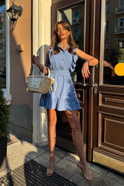 Платье летнее в стиле на каждый день из вискозы Pavlova 166 - фото 3