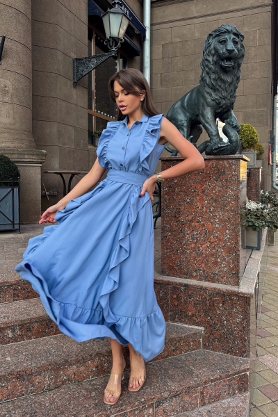 Платье летнее в стиле на каждый день из вискозы Pavlova 167 - фото 2