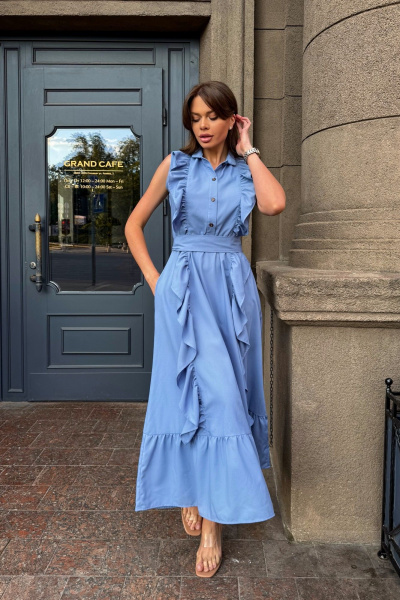 Платье летнее в стиле на каждый день из вискозы Pavlova 167 - фото 1