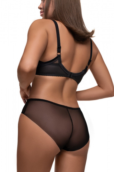 Кюлоты из сетки с мягкой посадкой и подкладкой BRAVO 528E черный - фото 2