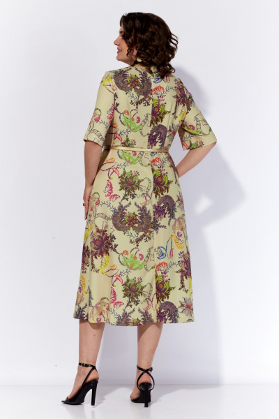 Платье летнее полуприлегающего силуэта с горохом Anna Majewska 1520S - фото 5