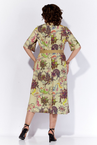 Платье летнее полуприлегающего силуэта с горохом Anna Majewska 1520S - фото 3