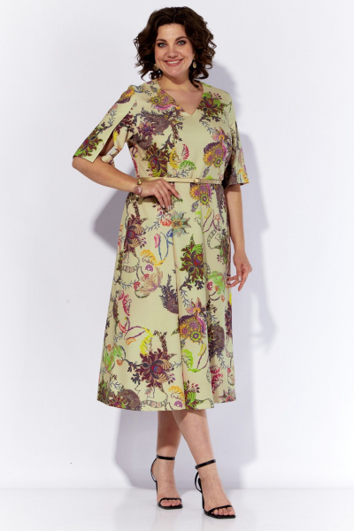 Платье летнее полуприлегающего силуэта с горохом Anna Majewska 1520S - фото 2