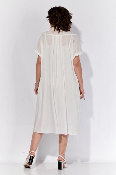 Платье летнее свободное с складками и поясом из тесьмы Anna Majewska 1536W - фото 8