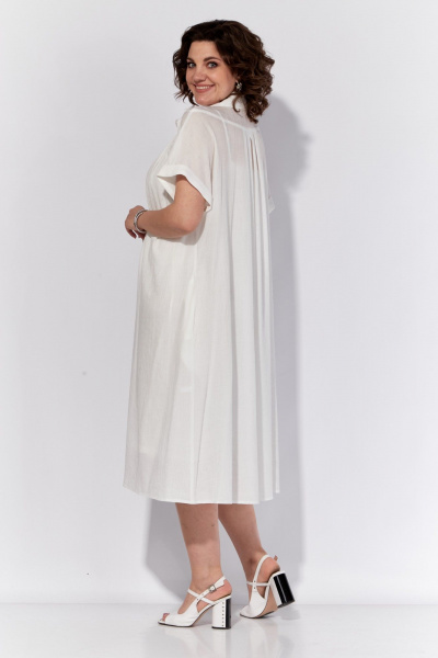 Платье летнее свободное с складками и поясом из тесьмы Anna Majewska 1536W - фото 7