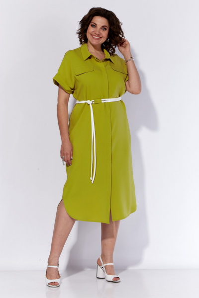 Платье летнее деловое рубашка из текстиля Anna Majewska 1537 - фото 4