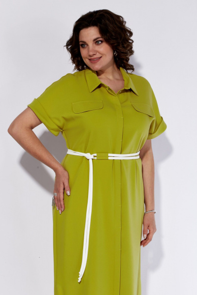 Платье летнее деловое рубашка из текстиля Anna Majewska 1537 - фото 3