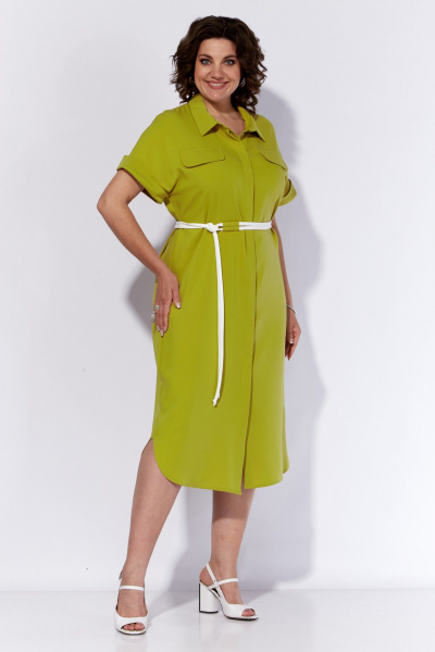 Платье летнее деловое рубашка из текстиля Anna Majewska 1537 - фото 2