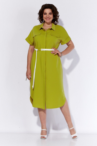 Платье летнее деловое рубашка из текстиля Anna Majewska 1537 - фото 1