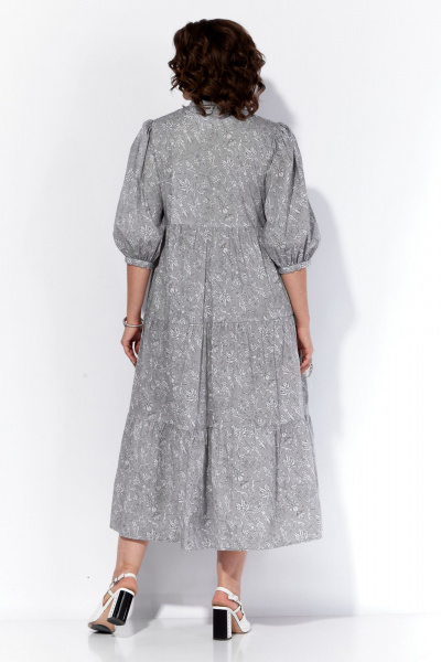 Платье из хлопка с вытачками и карманами прямого силуета Anna Majewska 1538 - фото 5