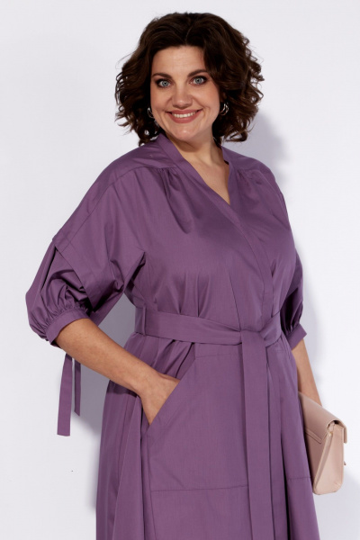 Платье летнее с запахом приталенного кроя и карманами Anna Majewska 1539F - фото 5