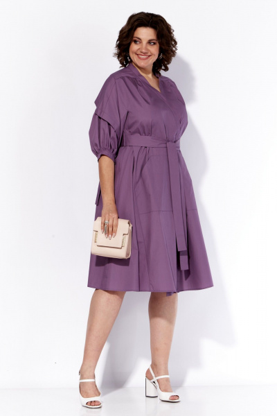 Платье летнее с запахом приталенного кроя и карманами Anna Majewska 1539F - фото 2