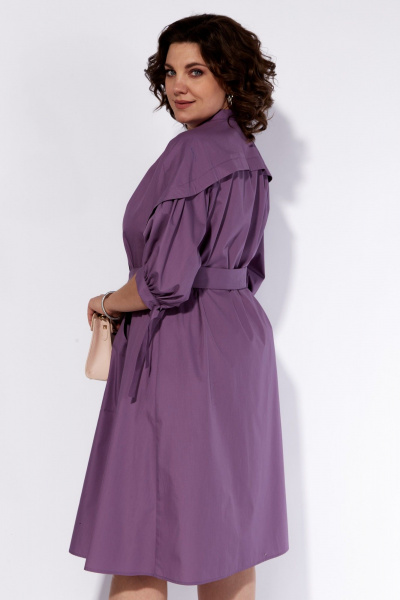 Платье летнее с запахом приталенного кроя и карманами Anna Majewska 1539F - фото 3