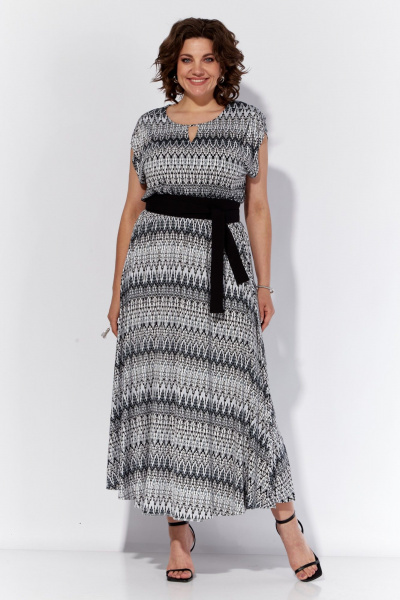 Платье макси в мультиколоре без рукавов на лето Anna Majewska 1874Z - фото 1