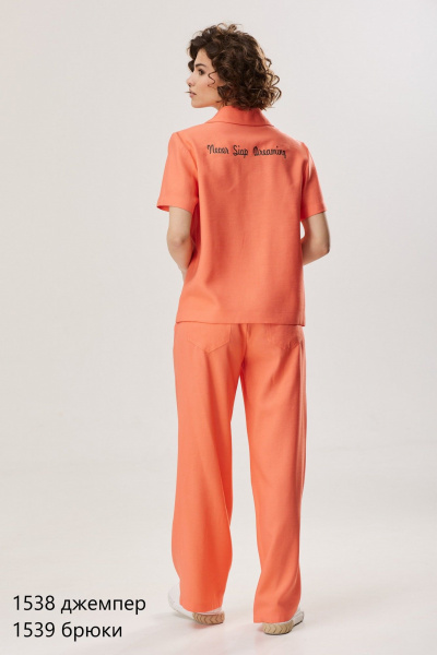 Брюки завышенной посадки из вискозы с карманами NiV NiV fashion 1539 - фото 11