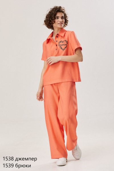 Брюки завышенной посадки из вискозы с карманами NiV NiV fashion 1539 - фото 8