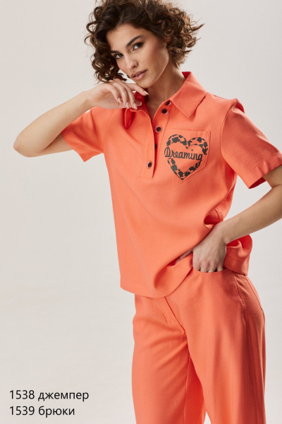 Брюки завышенной посадки из вискозы с карманами NiV NiV fashion 1539 - фото 5