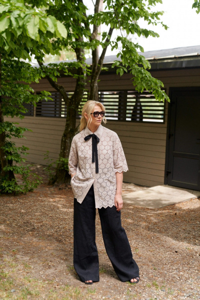 Блуза ELLETTO 3737 бежевый - фото 8