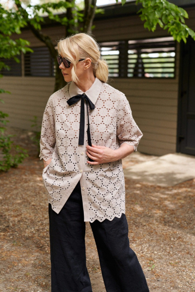 Блуза ELLETTO 3737 бежевый - фото 6