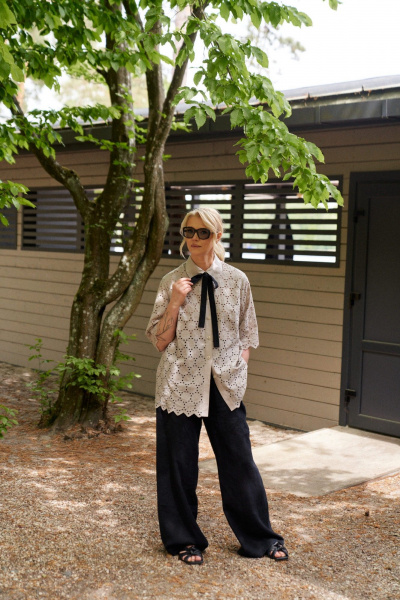 Блуза ELLETTO 3737 бежевый - фото 5