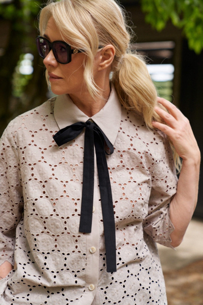 Блуза ELLETTO 3737 бежевый - фото 3