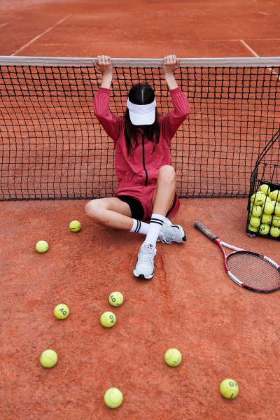 Летний спортивный красный жакет с лампасами Butеr 2850 роза - фото 8