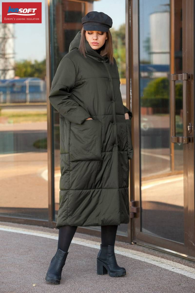 Пальто Lady Secret 6273 хаки - фото 2
