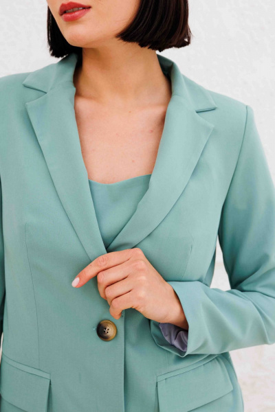 Жакет AURA otd 1101 шалфей - фото 4