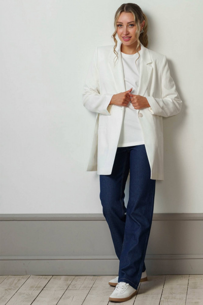 Синие джинсы прямого кроя из высококачественного денима для повседневного стиля Ivera 2062 темно-синий - фото 8