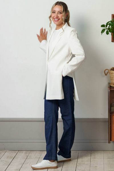 Синие джинсы прямого кроя из высококачественного денима для повседневного стиля Ivera 2062 темно-синий - фото 11