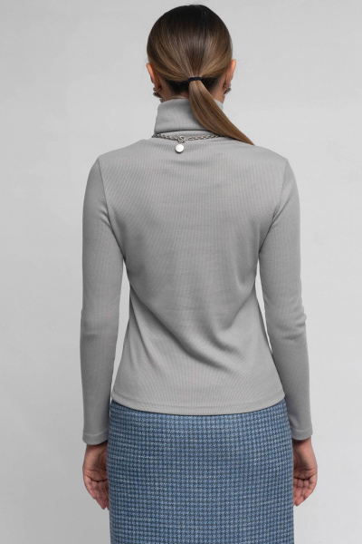 Водолазка трикотажная с воротом под горло Ivera 5075L серый - фото 2