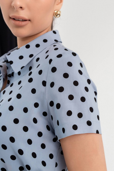 Летнее платье из вискозы с поясом и коротким рукавом LADO 6174/2-9 - фото 8