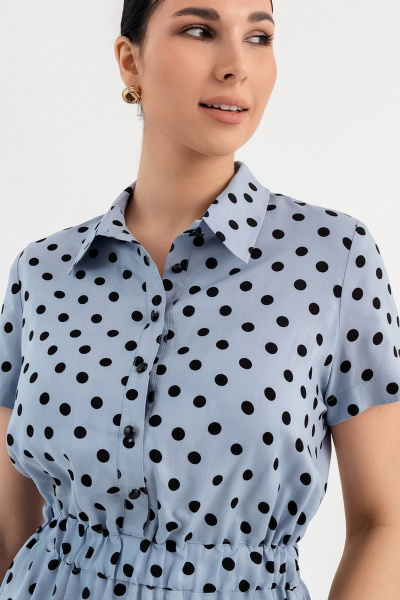 Летнее платье из вискозы с поясом и коротким рукавом LADO 6174/2-9 - фото 6