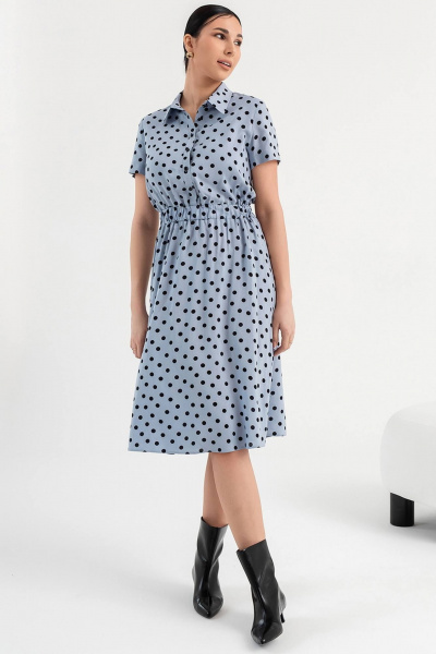 Летнее платье из вискозы с поясом и коротким рукавом LADO 6174/2-9 - фото 4