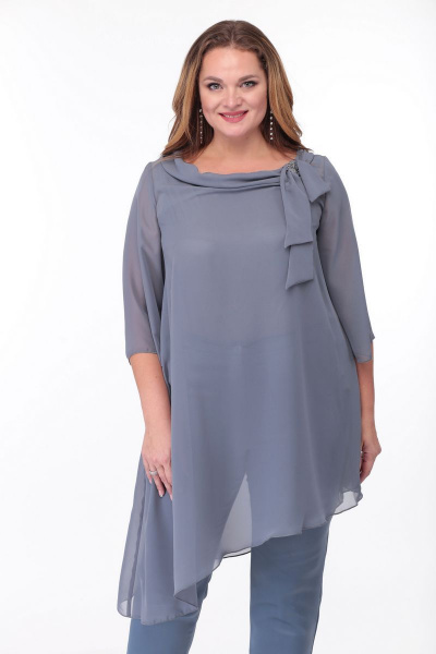 Блуза, брюки ANASTASIA MAK 660 серый - фото 3